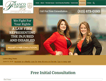 Tablet Screenshot of franco-law.com